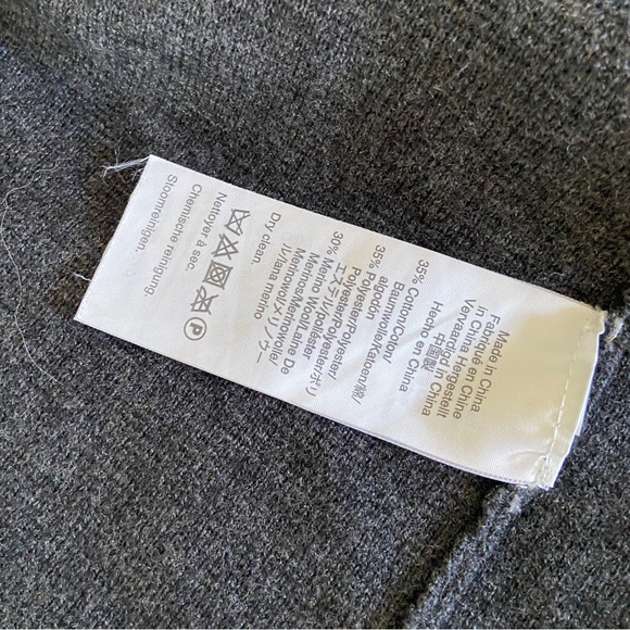 JCrew Juliette Collarless Cardigan - Charcoal - Picture 4 of 6